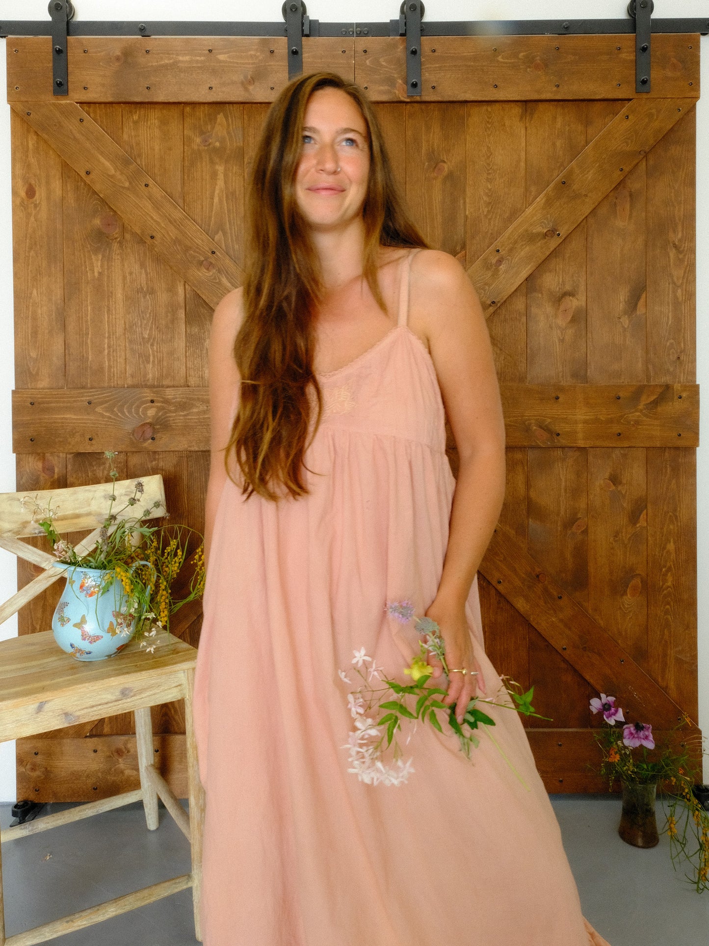 Lac Baby Doll Ruffle Hem Dress