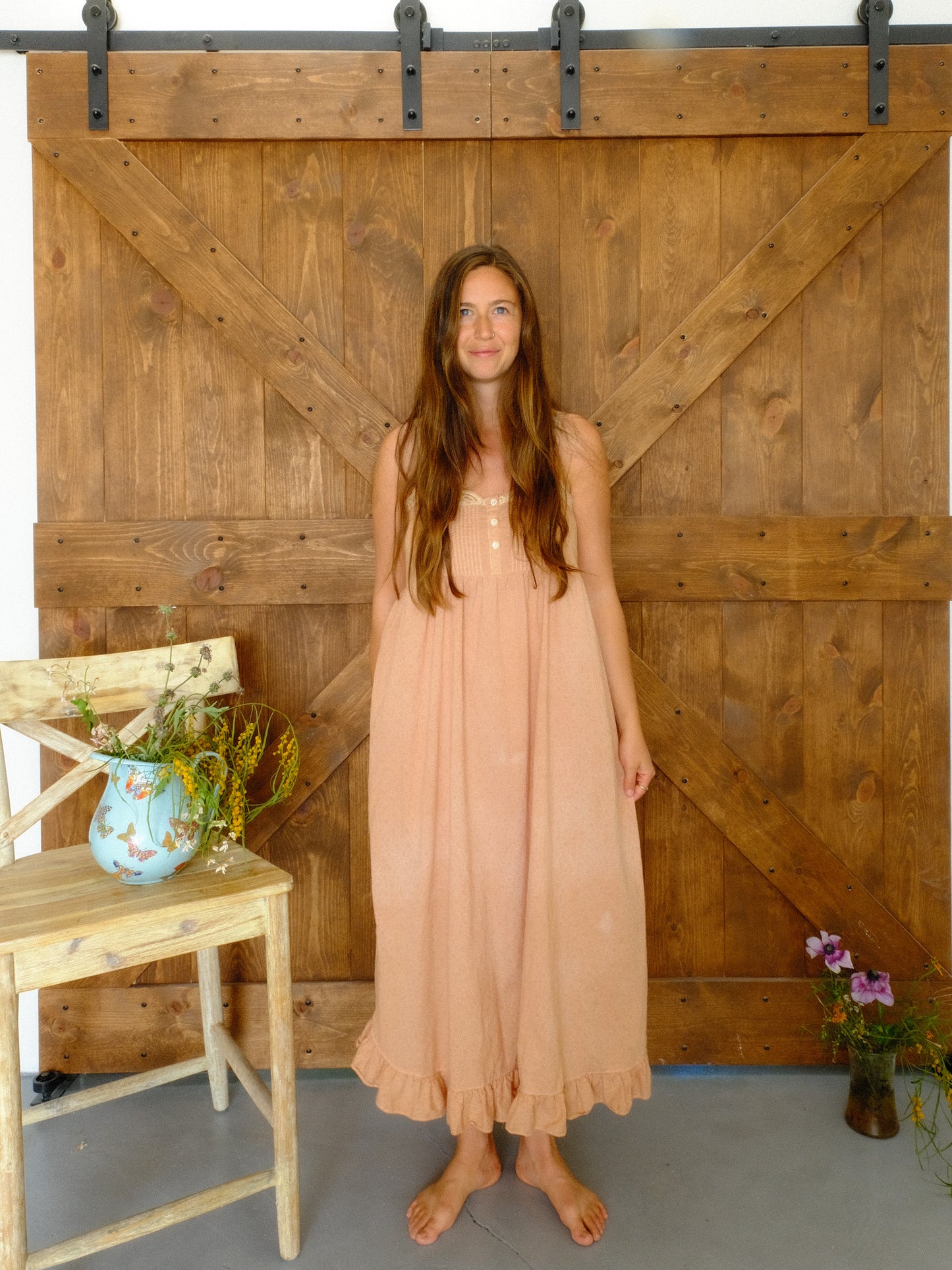 Cutch Pleated Baby Doll Laura Ashley Dress