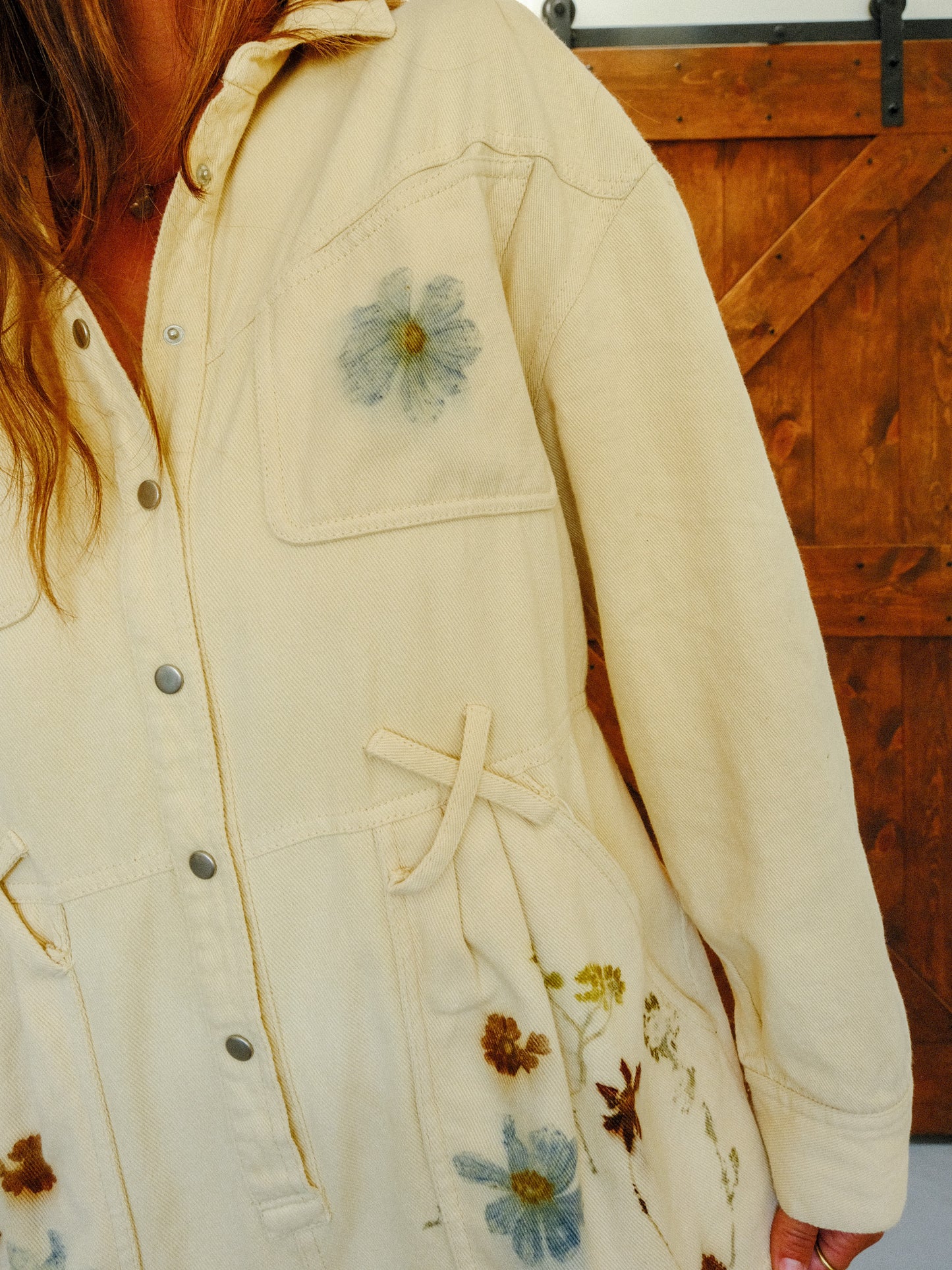 Eco-printed Super Soft Long Sleeve Jumpsuit