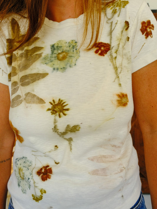 Eco-printed Organic Cotton Ojai Tee