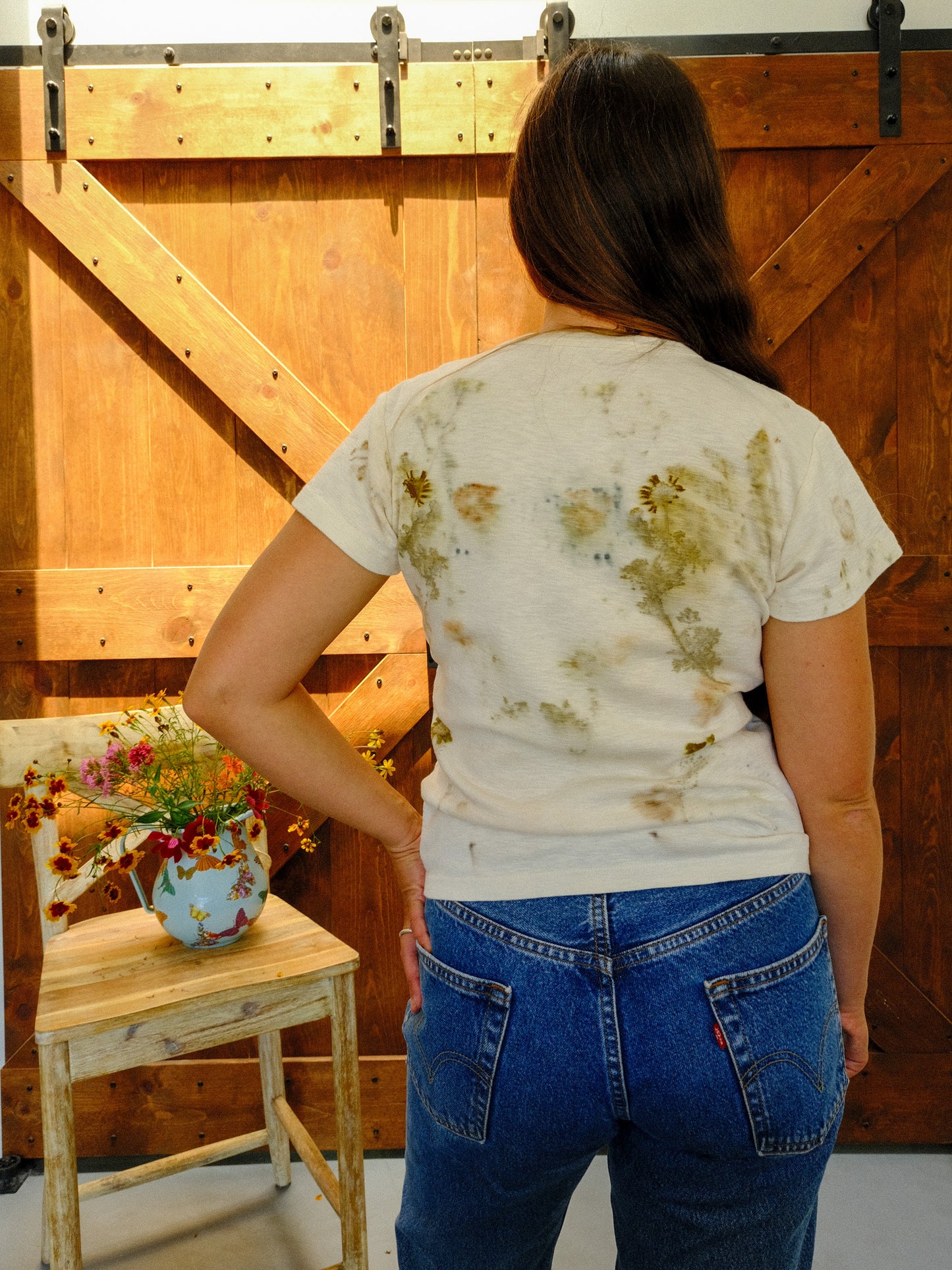 Eco-printed Organic Cotton Ojai Tee