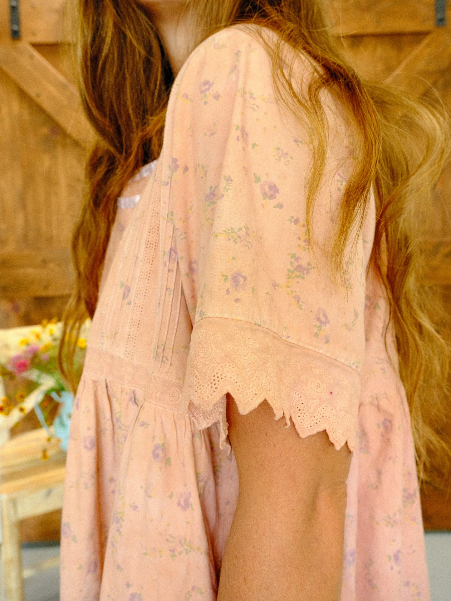 Cutch & Lac Pintuck Empire Waist Dress