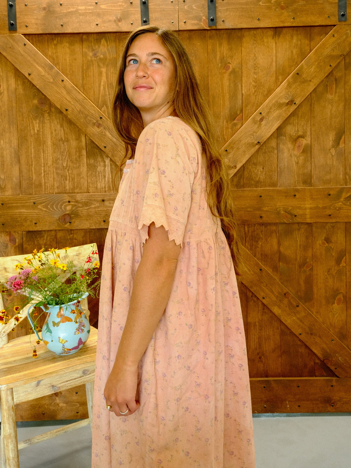 Cutch & Lac Pintuck Empire Waist Dress
