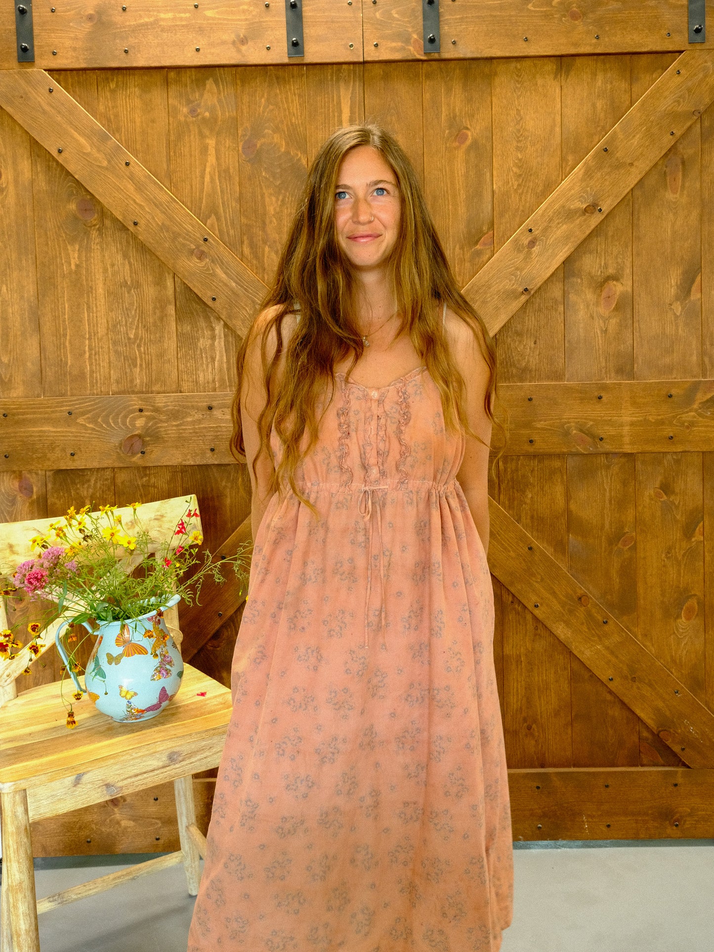 Cutch & Lac Laura Ashley Cinched Empire Dress