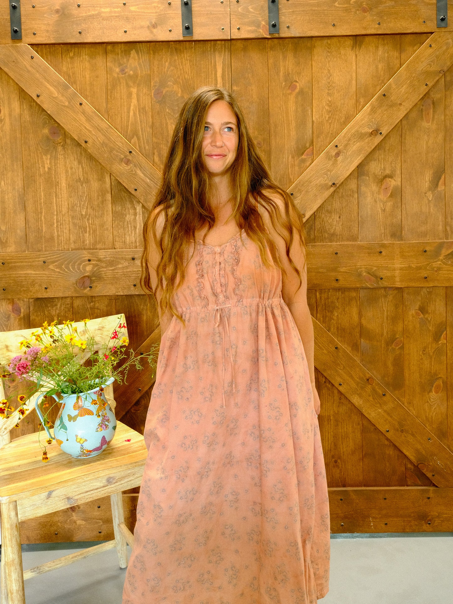 Cutch & Lac Laura Ashley Cinched Empire Dress
