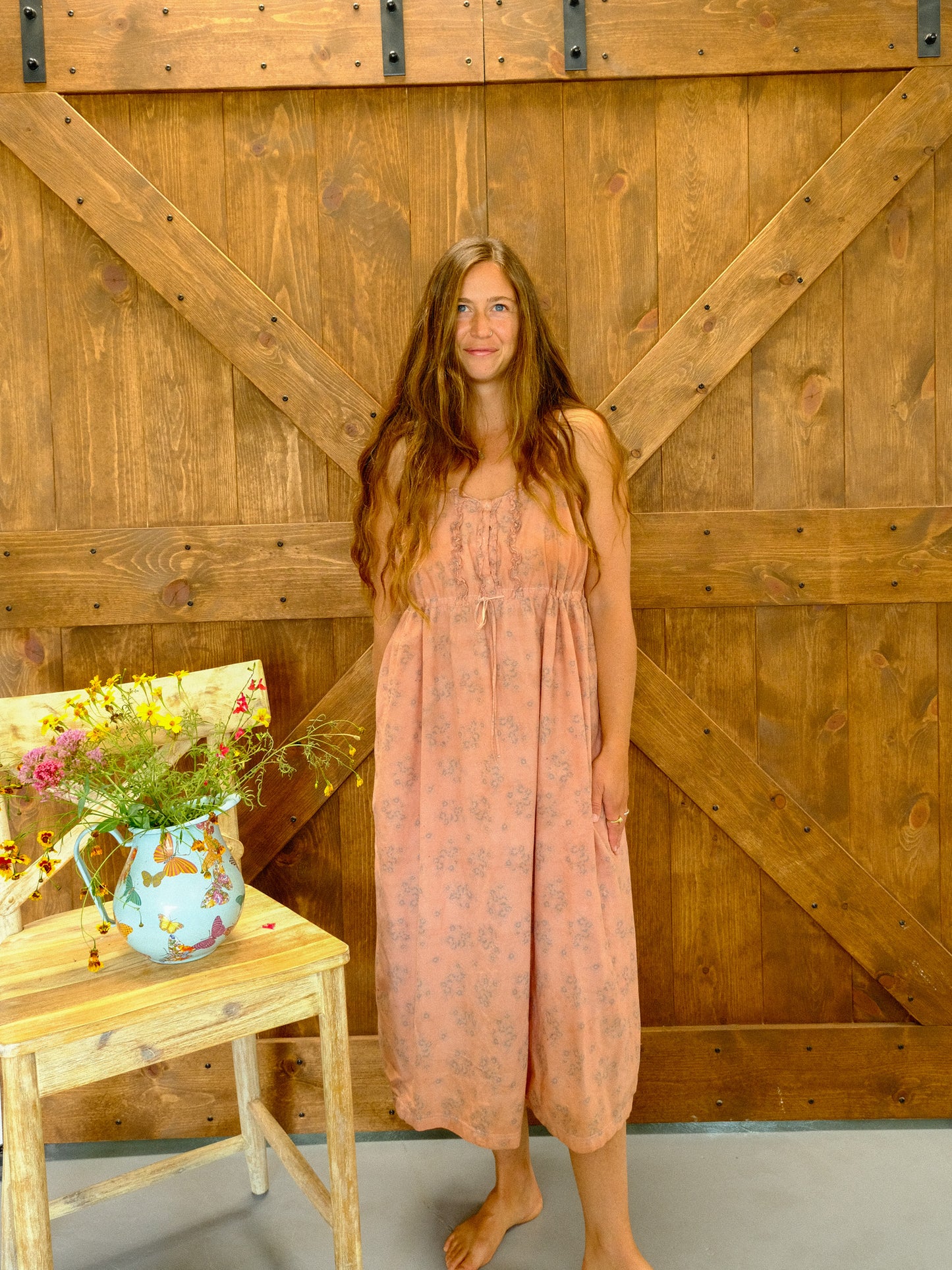 Cutch & Lac Laura Ashley Cinched Empire Dress