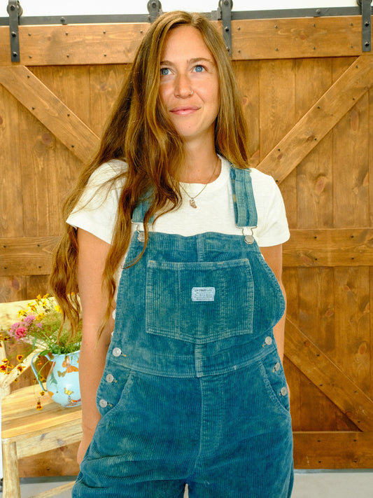 Indigo Corduroy Levi's Overalls