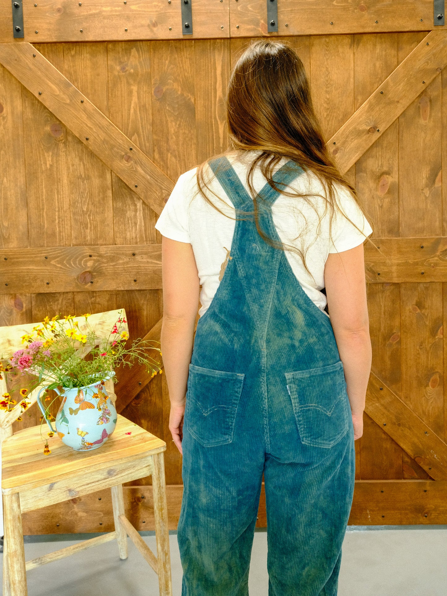 Indigo Corduroy Levi's Overalls