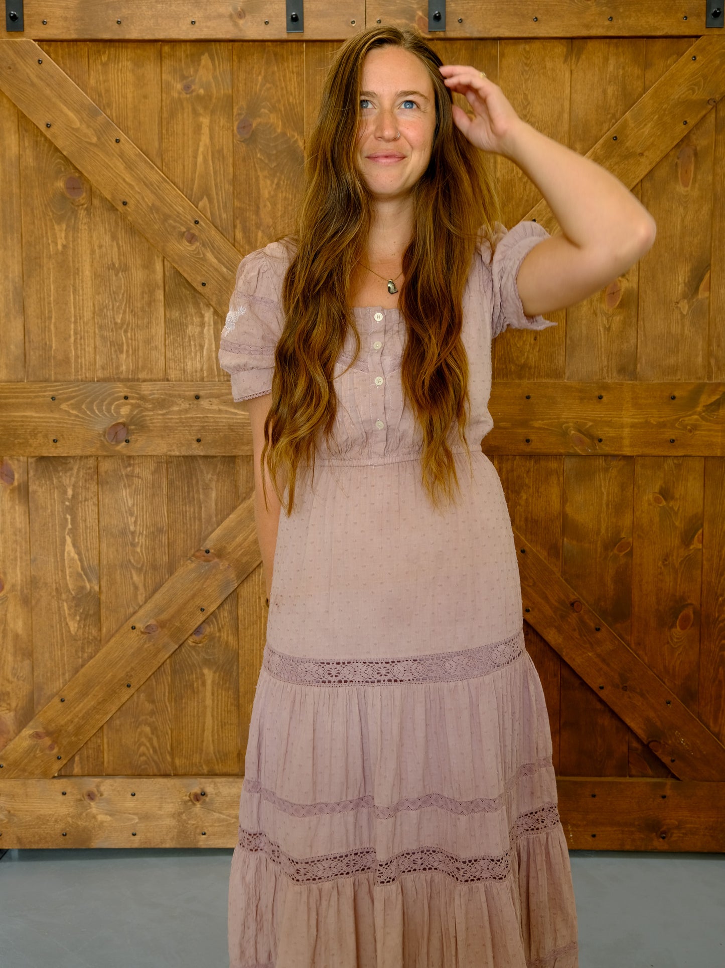 Logwood & Cutch Dobby Dress