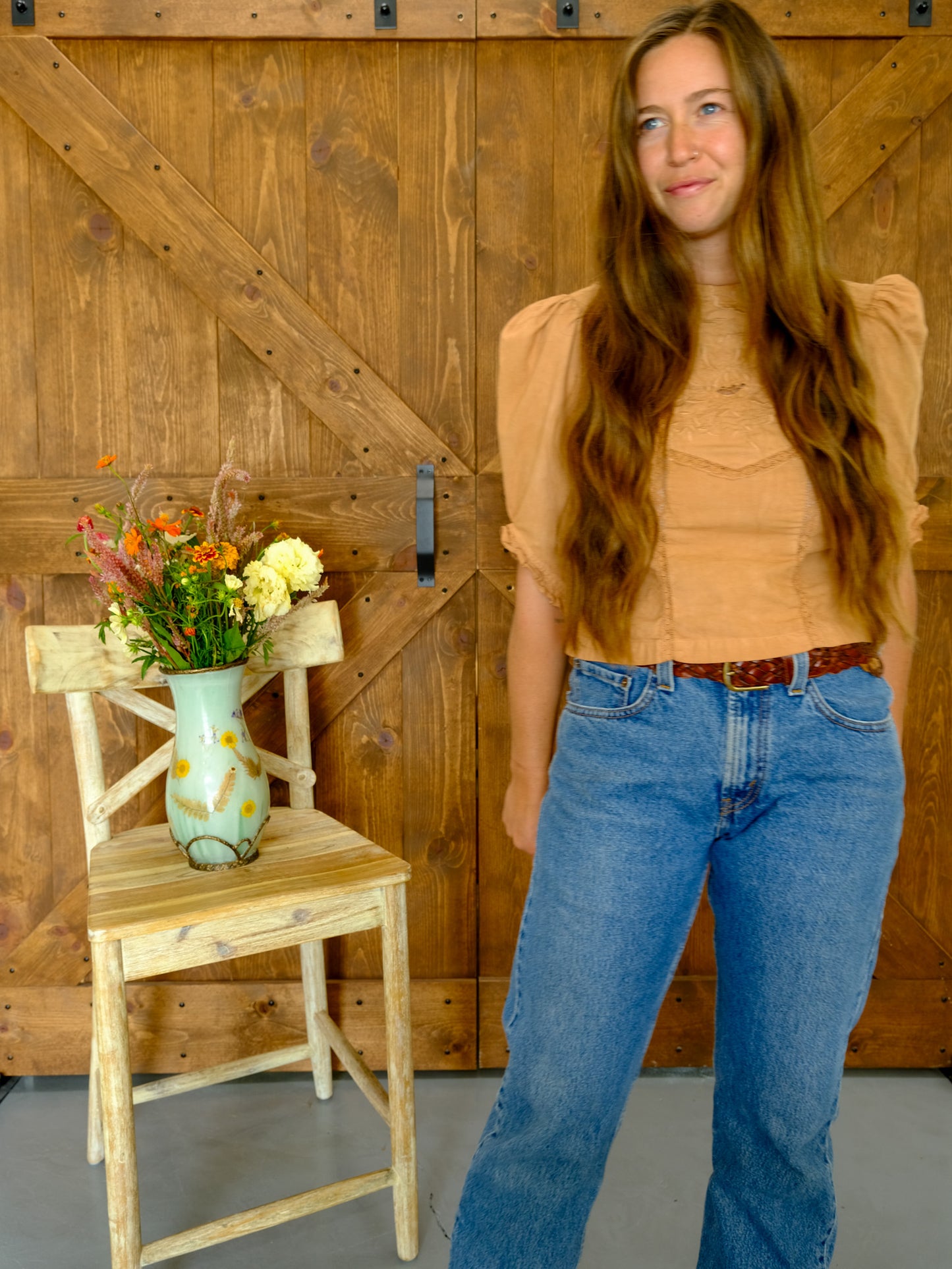 Cutch Embroidered Quarter Sleeve Blouse