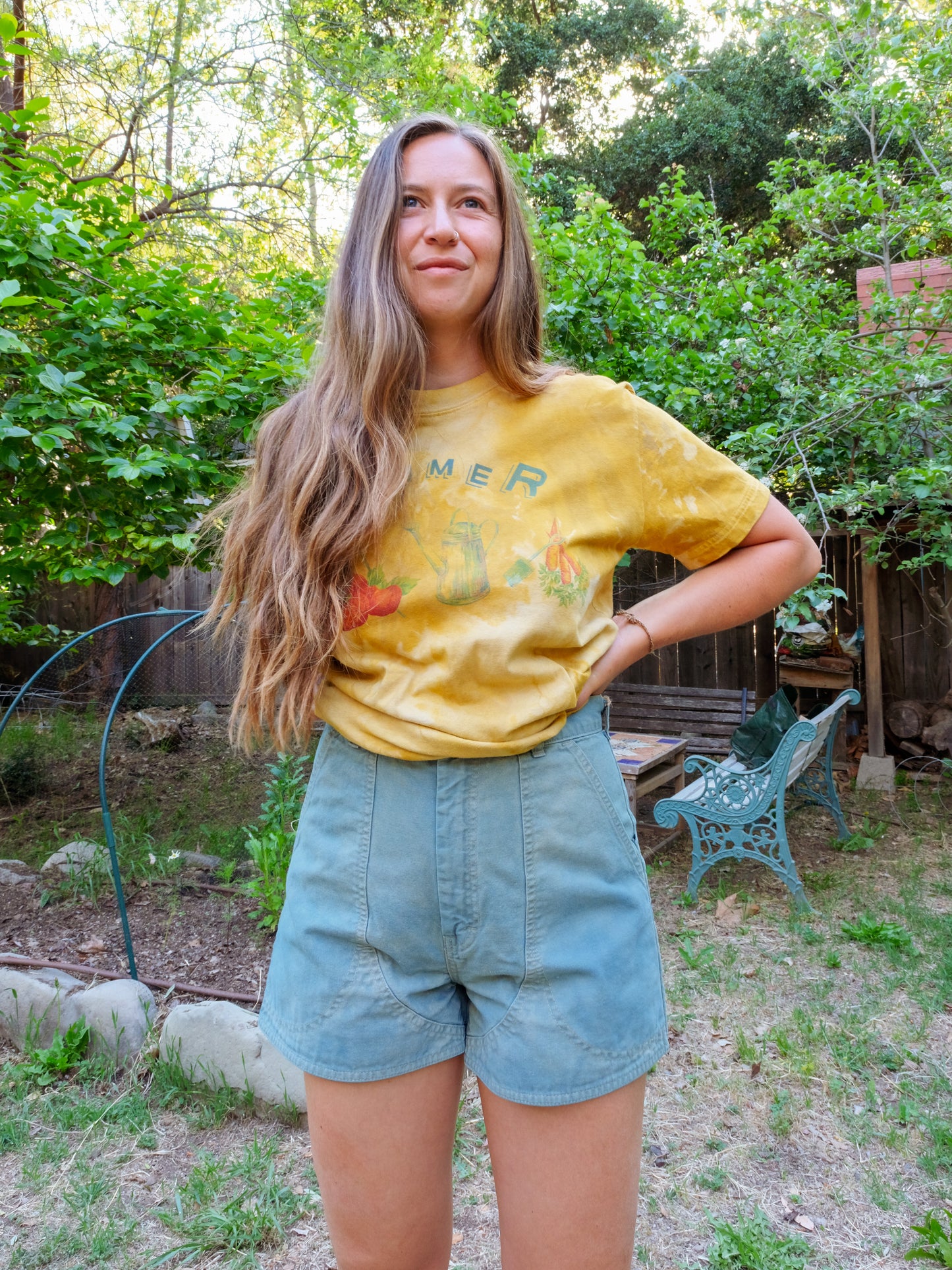 Pomegranate & Marigold Summer Tee