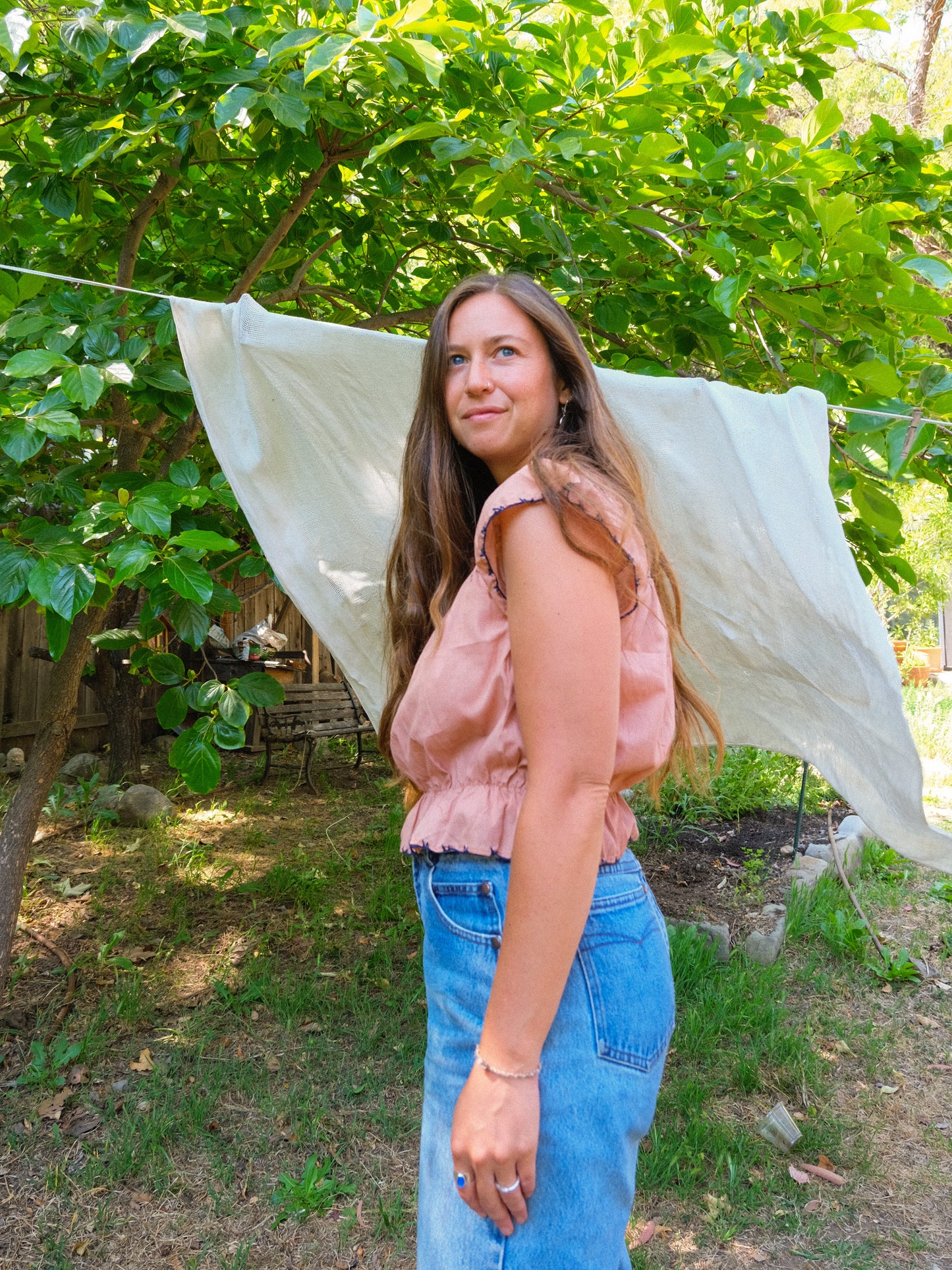 Cutch Embroidered Peplum Blouse