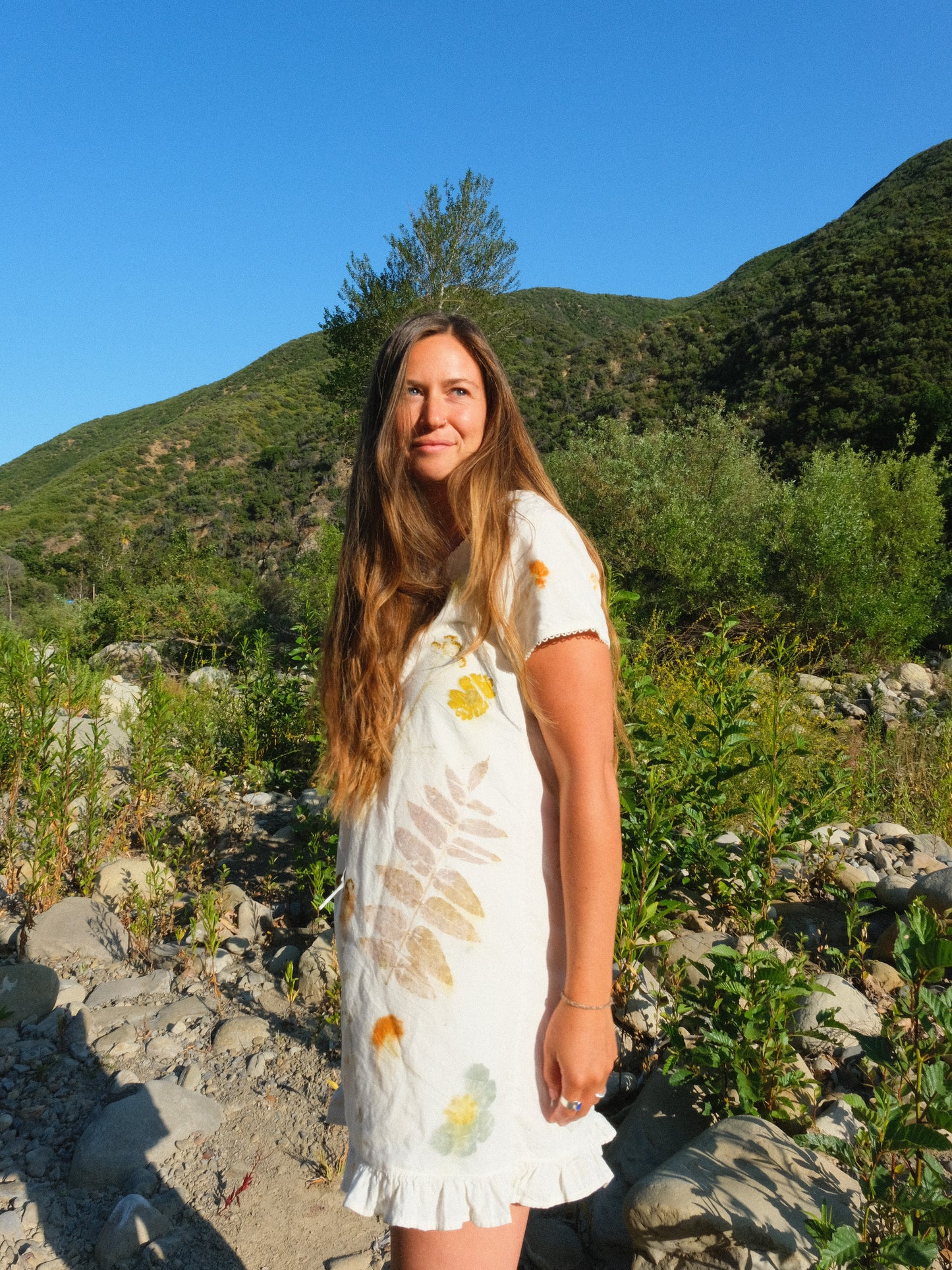 Eco-printed Brushed Cotton Laura Ashely Mini