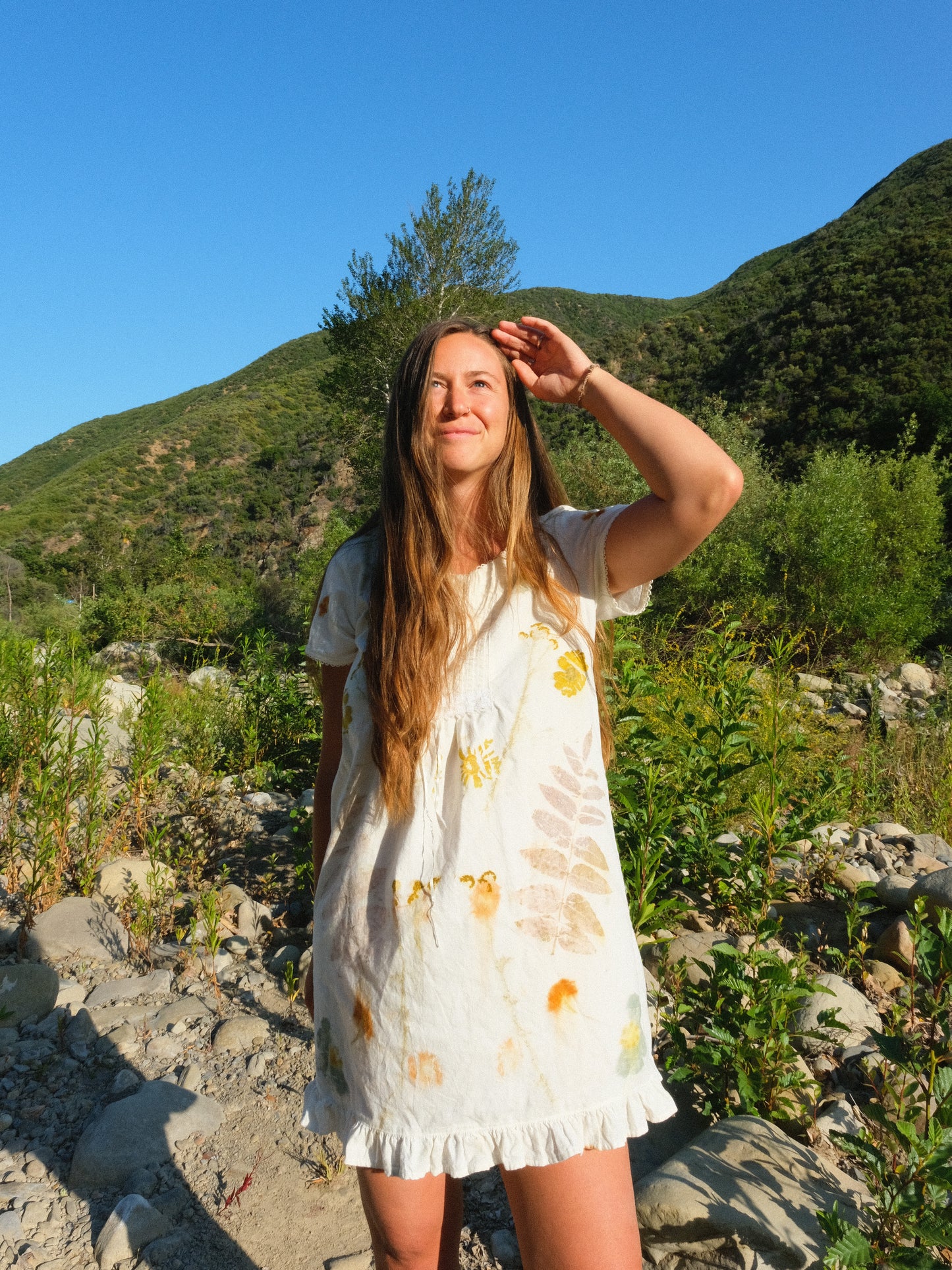 Eco-printed Brushed Cotton Laura Ashely Mini