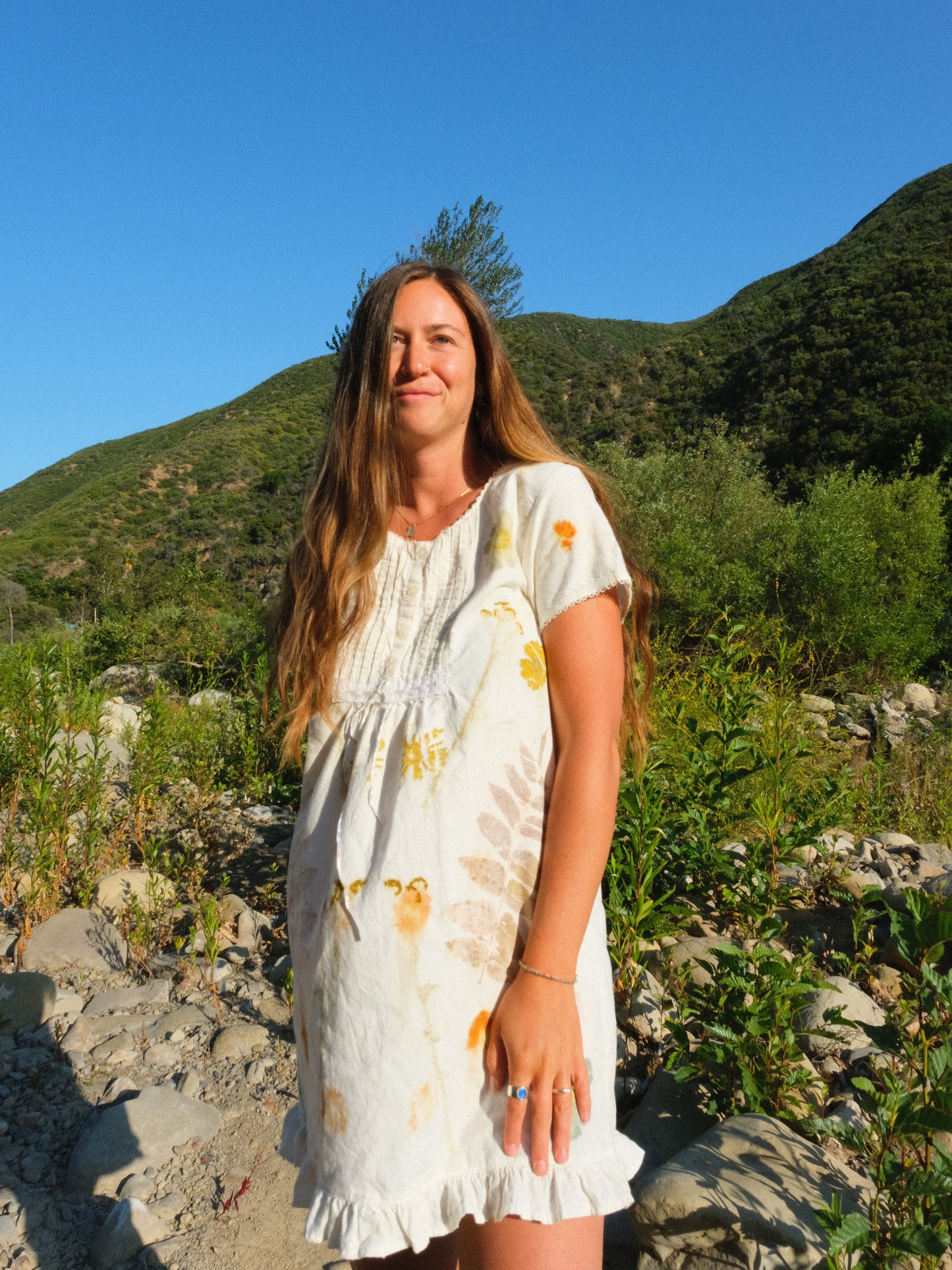 Eco-printed Brushed Cotton Laura Ashely Mini