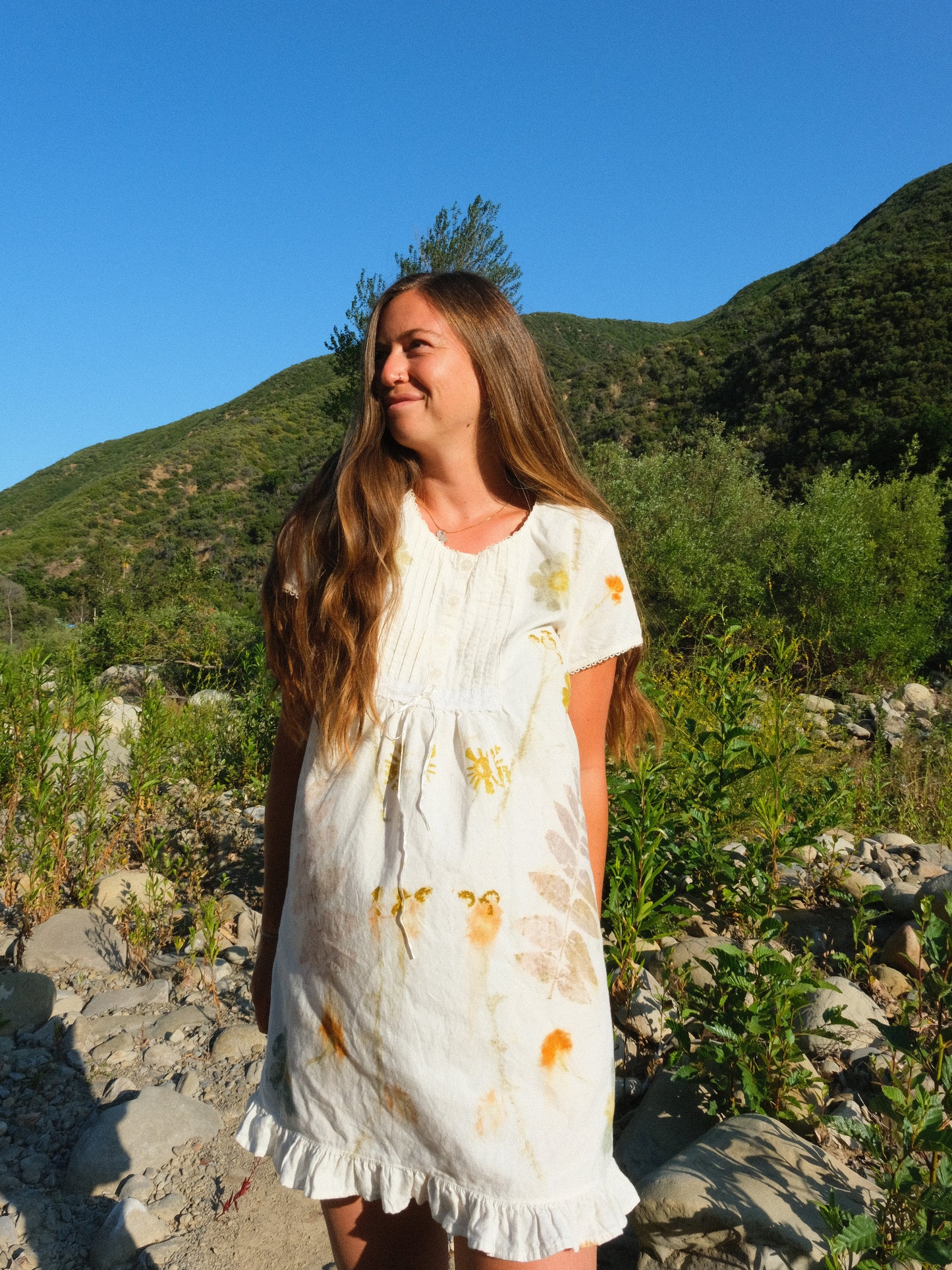 Eco-printed Brushed Cotton Laura Ashely Mini