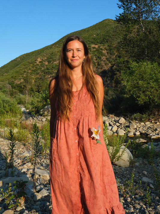 Madder Ditsy Floral Pleated Dress