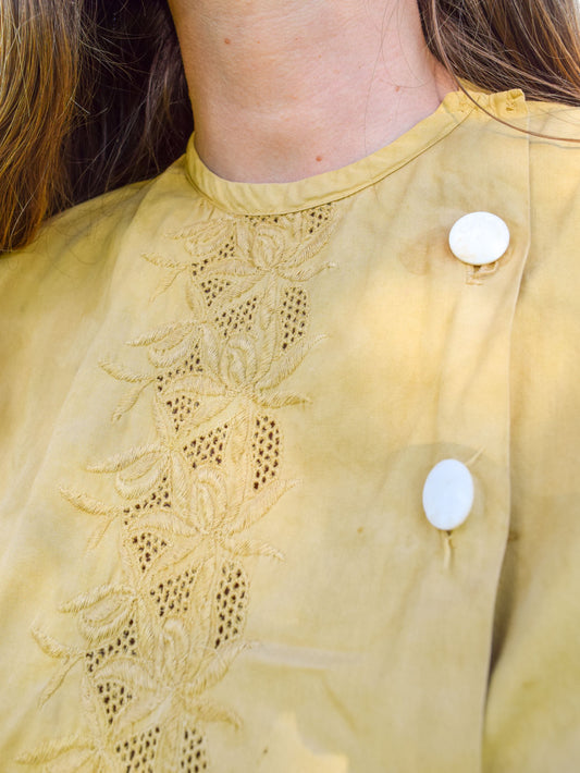 Marigold & Chesnut Antique Button-up Blouse