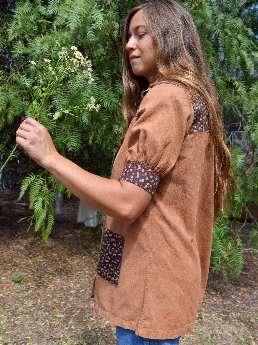 Cutch Floral Contrast Tunic