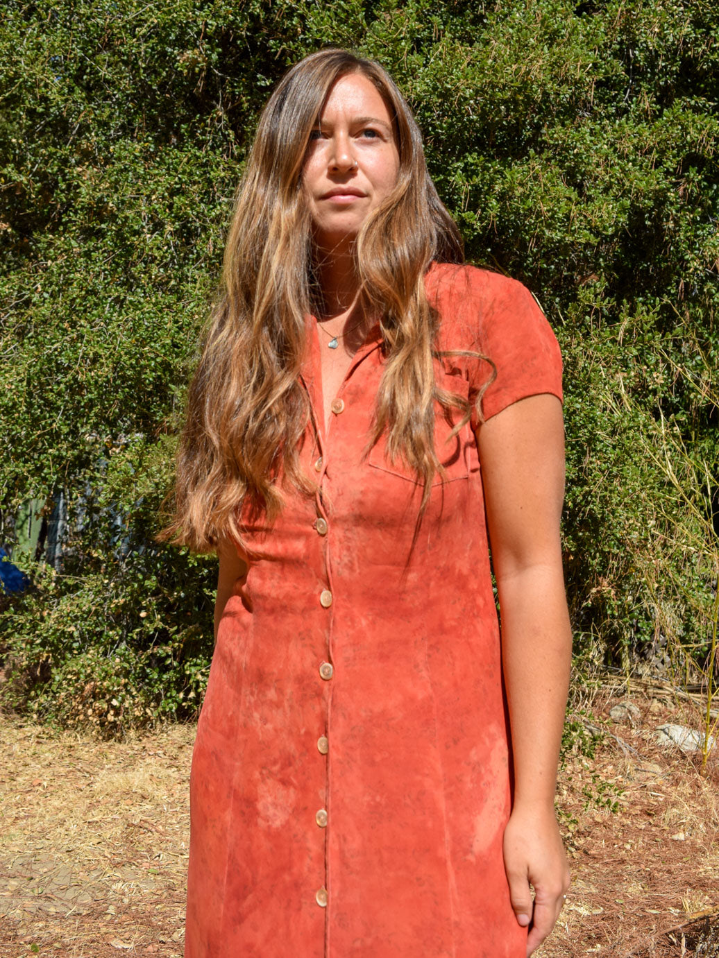 Madder 100% Silk Button Down Floral Dress