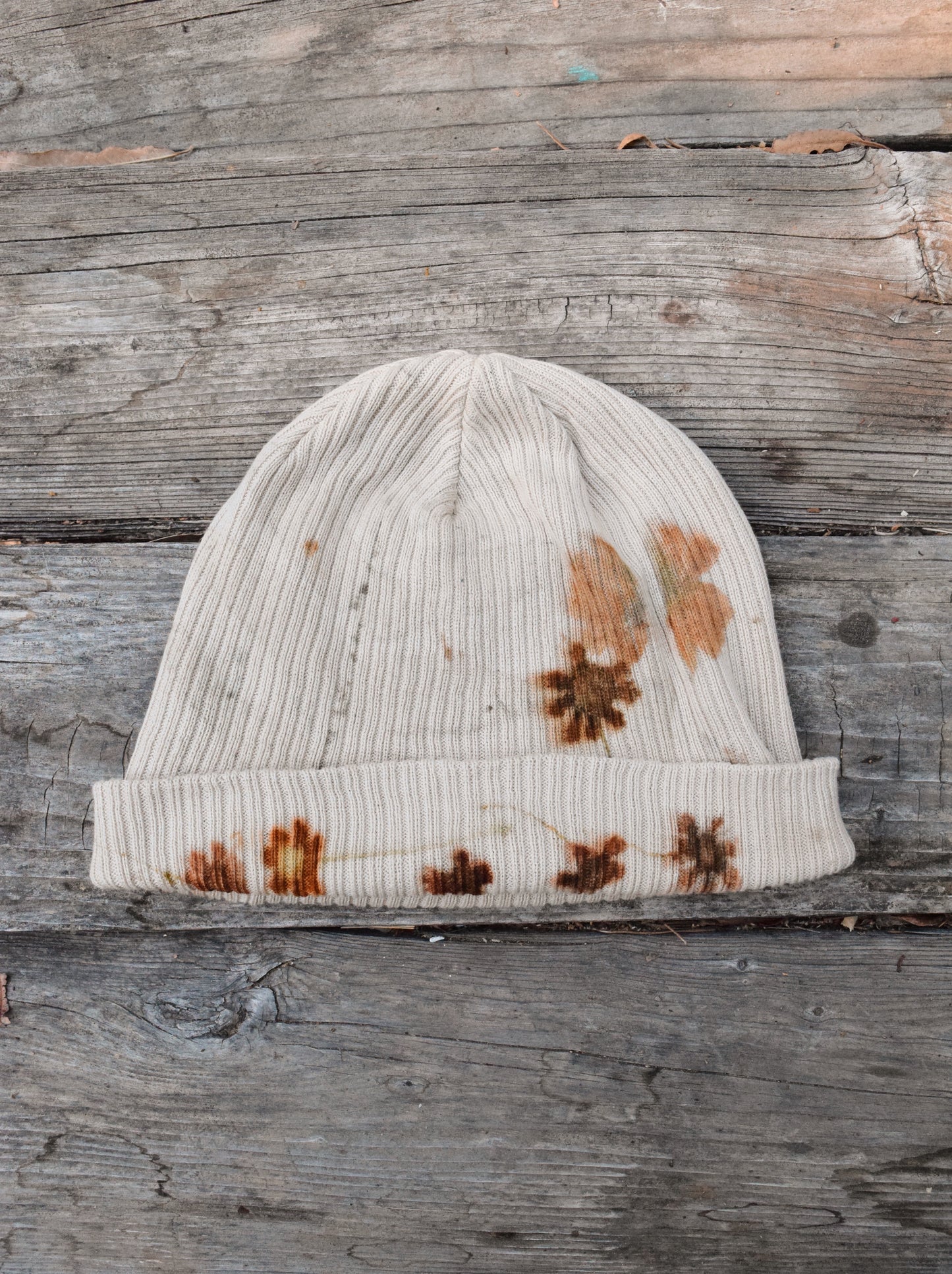 Eco-Printed Beanie