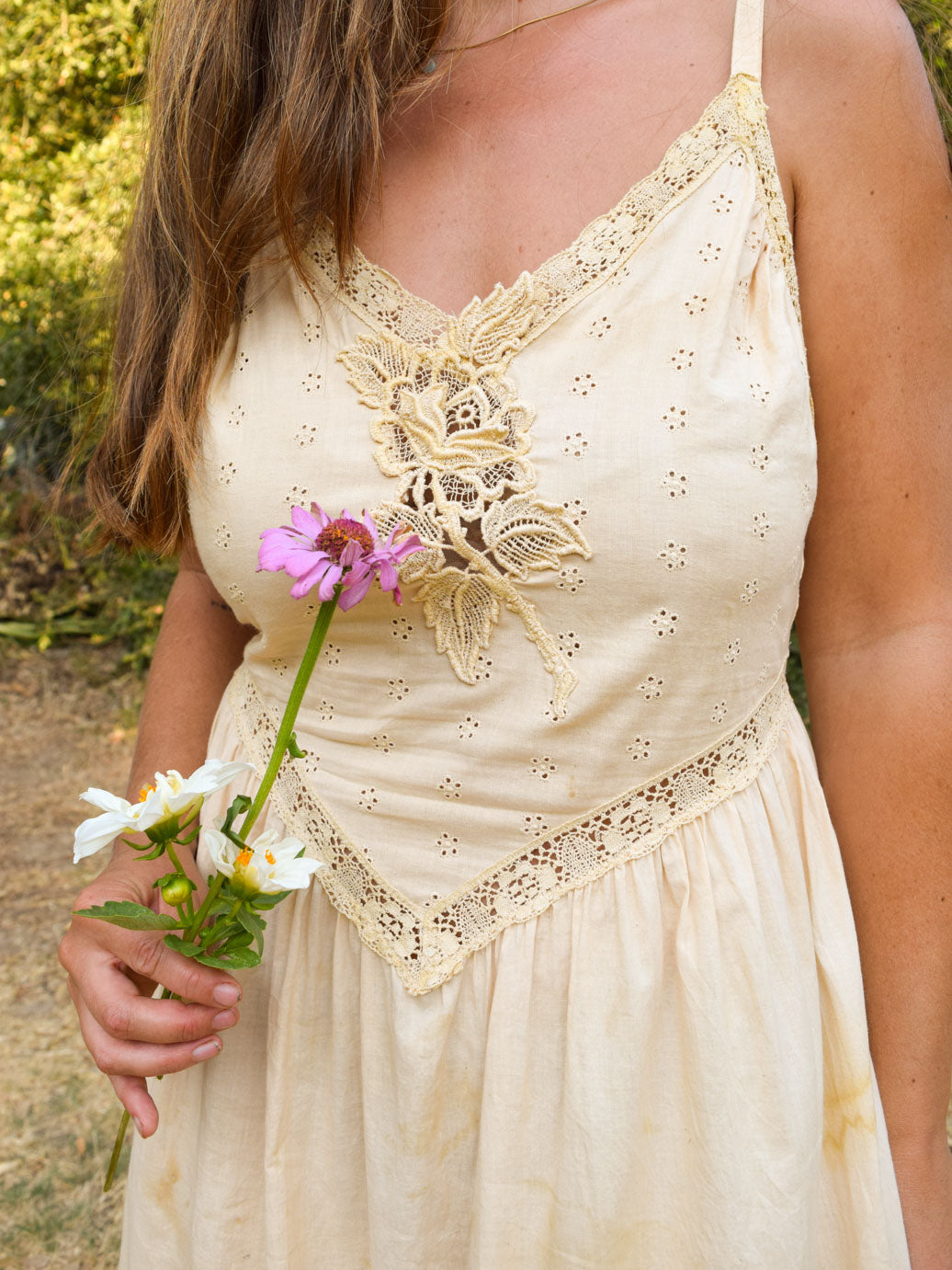 Marigold Lace Crochet Maxi Dress