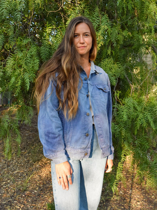 Indigo & Logwood Twill Jacket