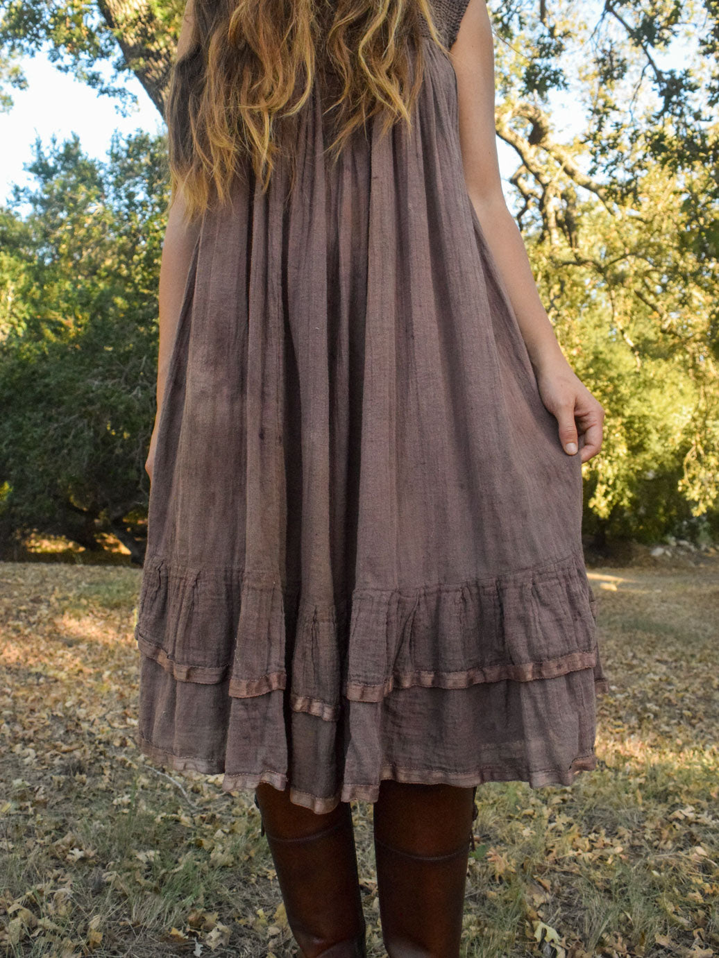 Sequoia Crochet Cotton Gauze Dress