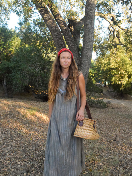 Cutch & Indigo Lace Stripe Dress