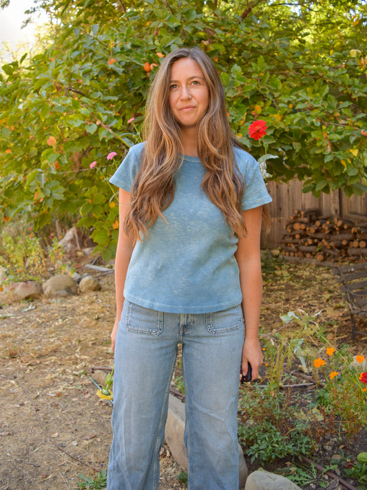 Organic Cotton Indigo Tee