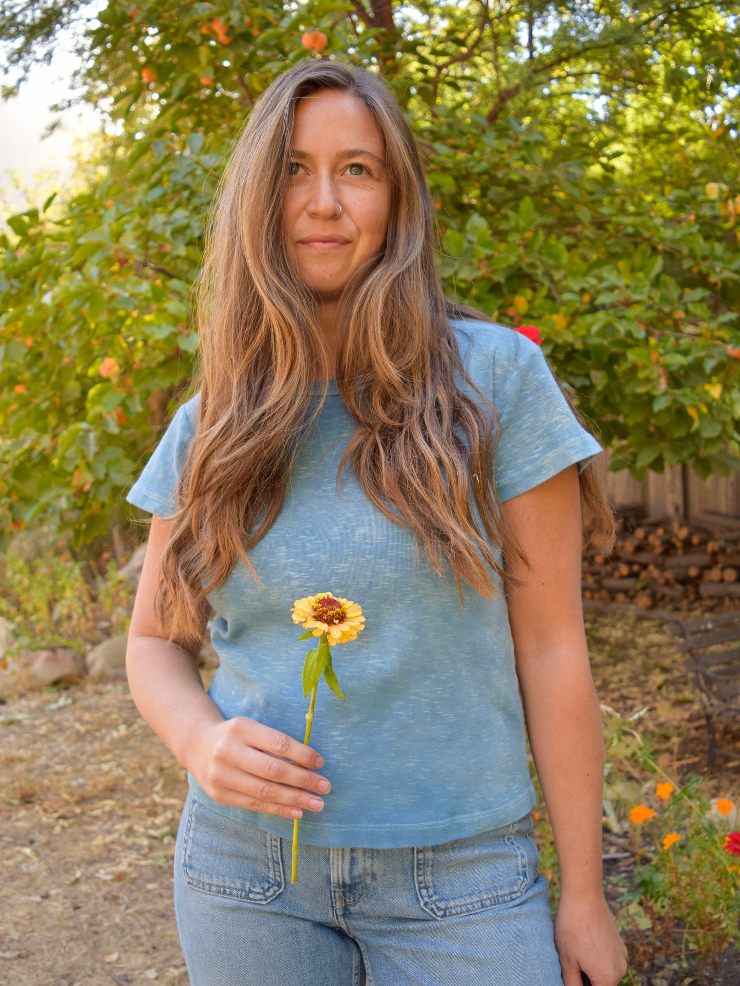 Organic Cotton Indigo Tee