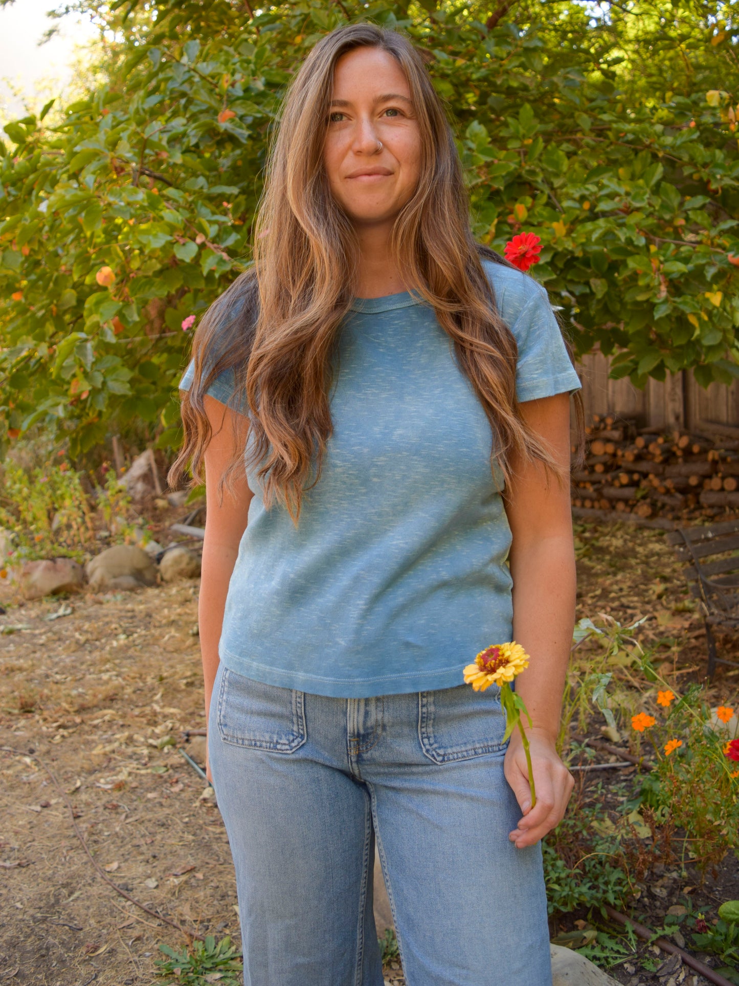 Organic Cotton Indigo Tee