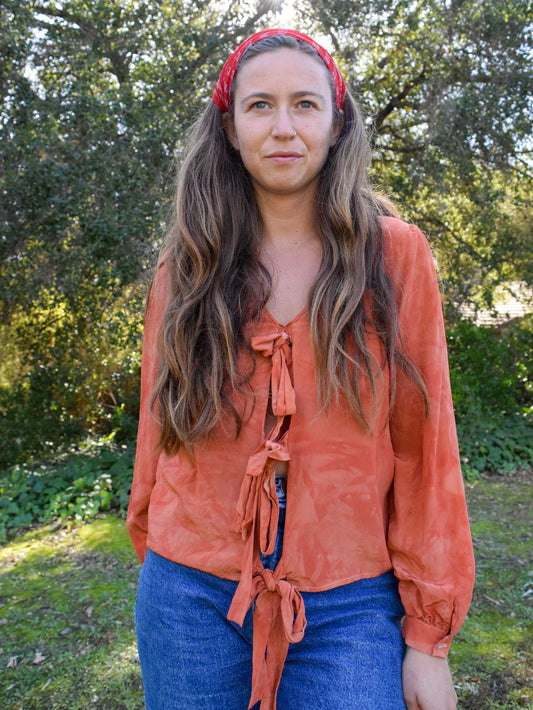 Madder Reversible Silk Blouse