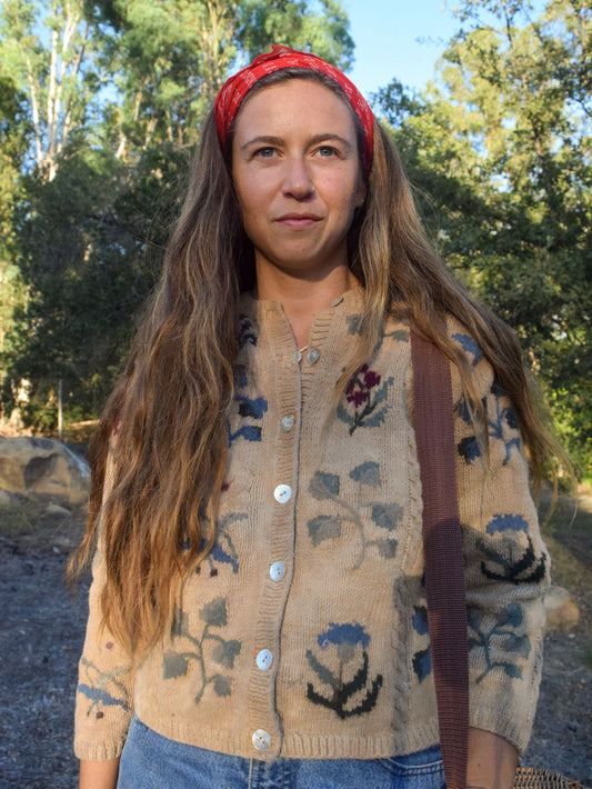 Walnut Floral Sweater