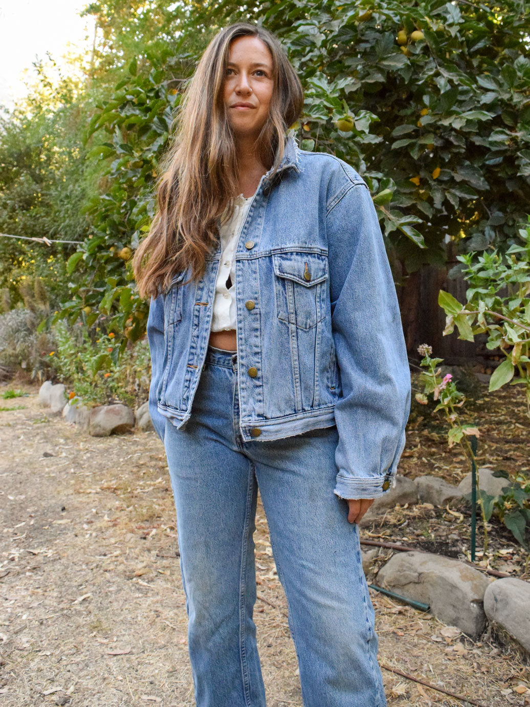 Rainbow Quilted Denim Jacket