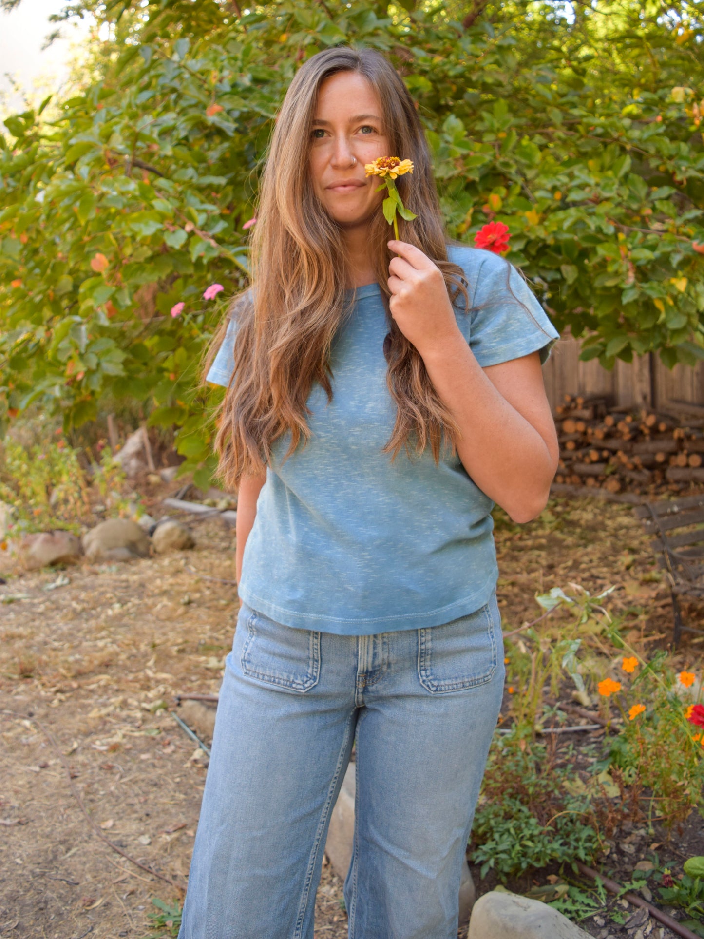 Organic Cotton Indigo Tee