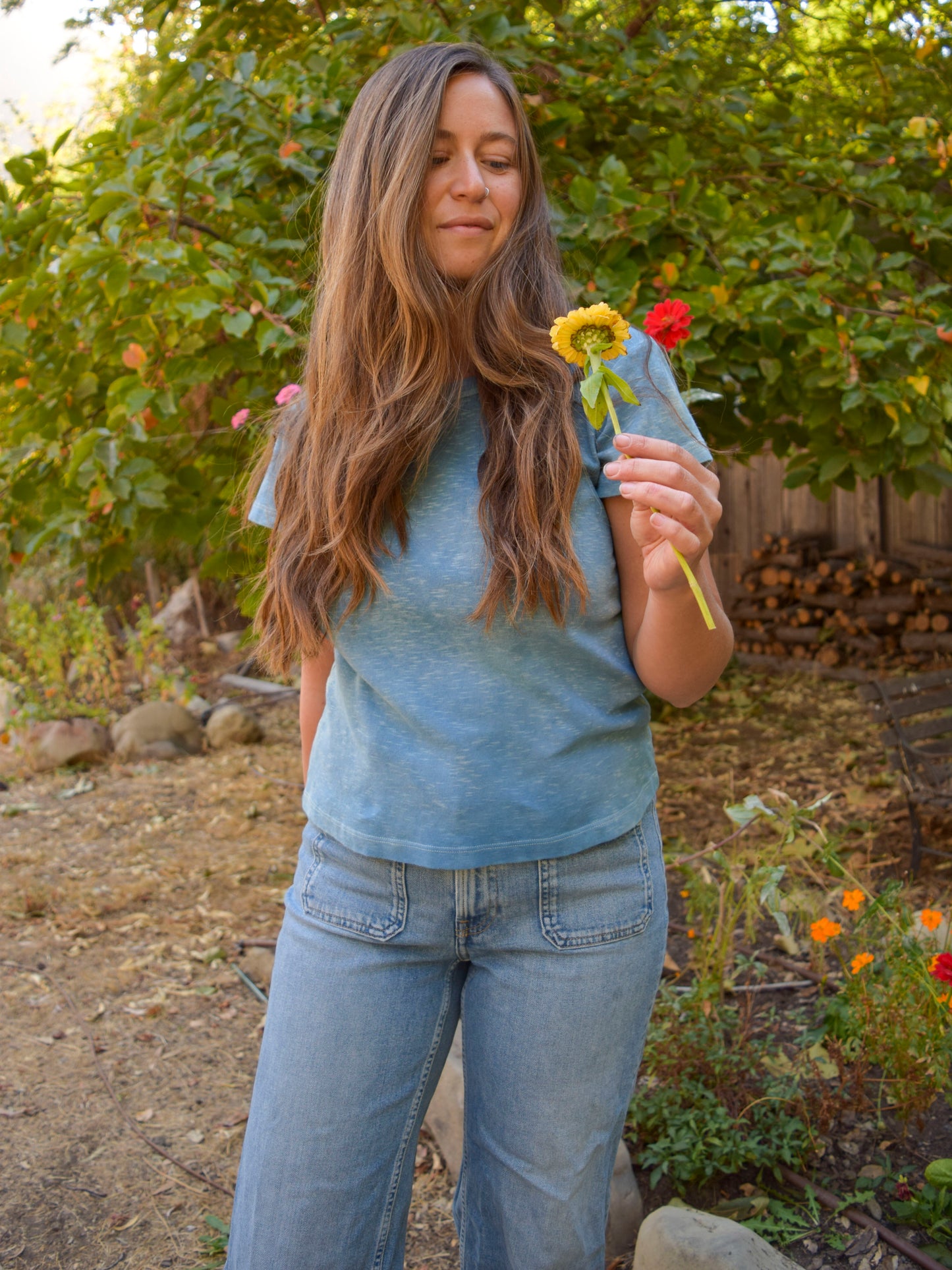 Organic Cotton Indigo Tee