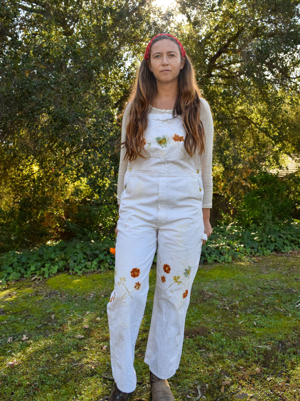 Eco-printed Dickies Overalls