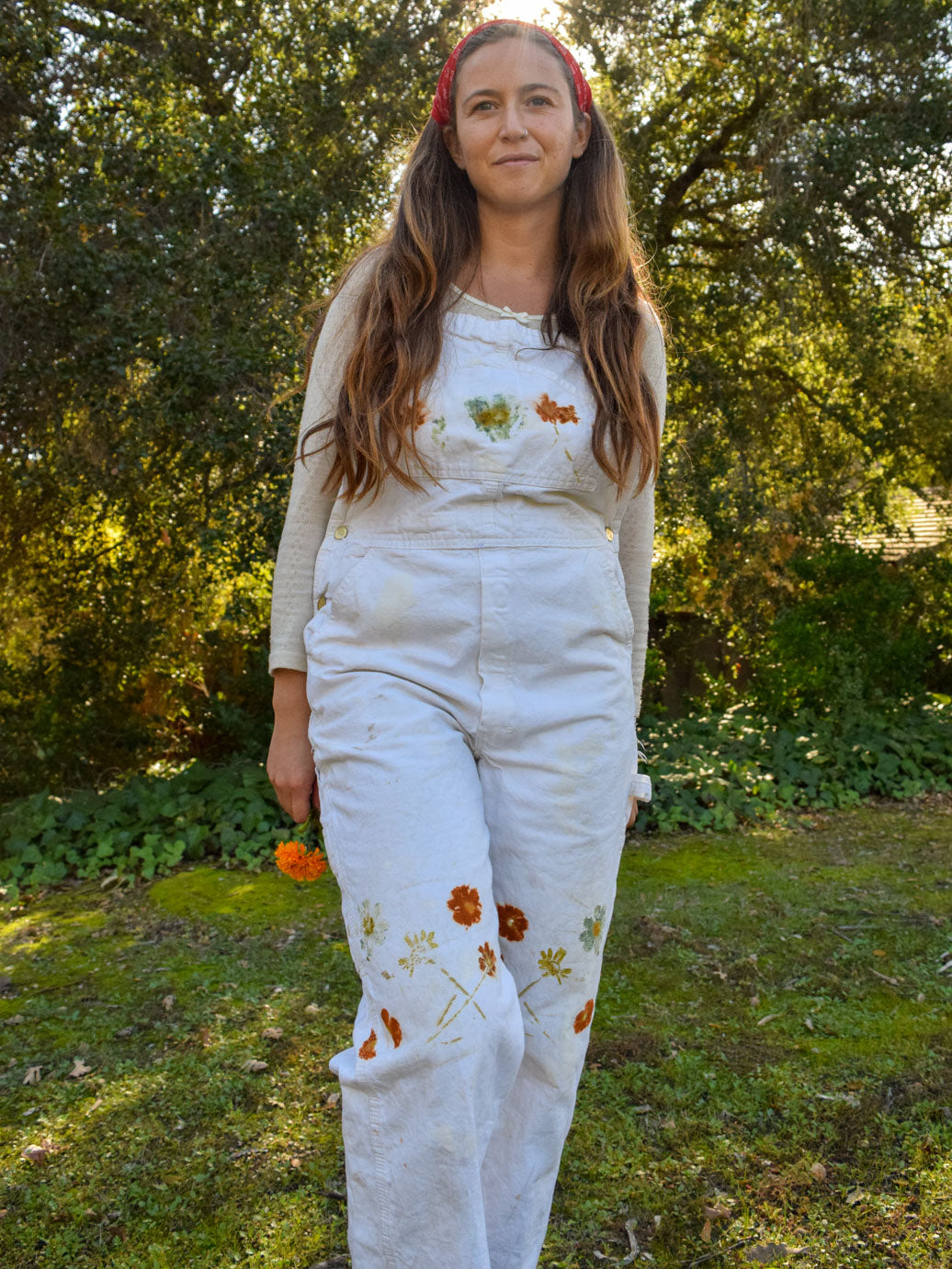 Eco-printed Dickies Overalls