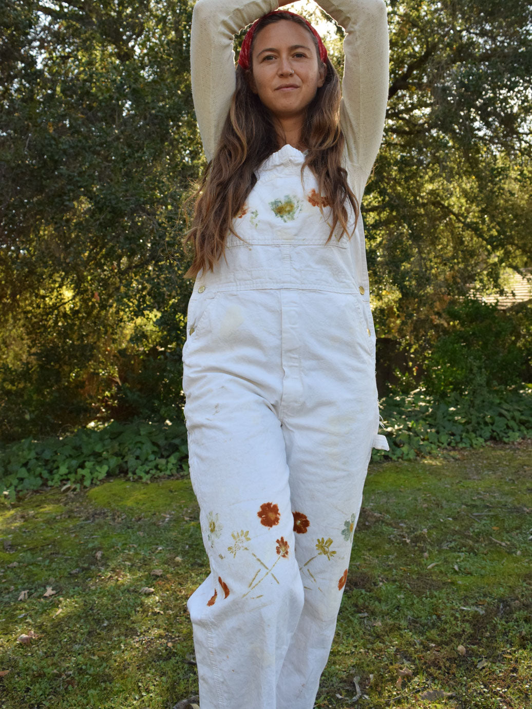 Eco-printed Dickies Overalls