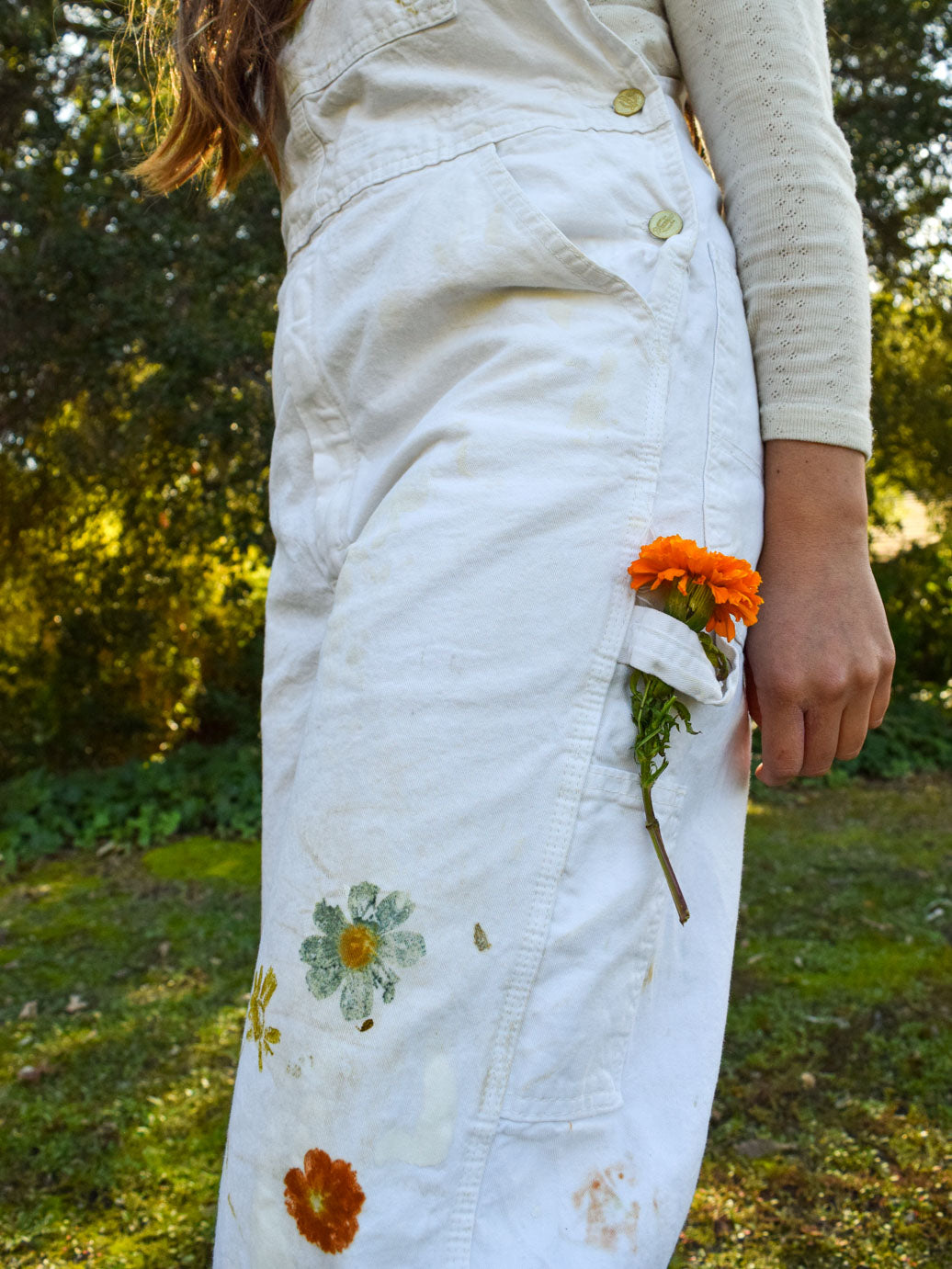 Eco-printed Dickies Overalls