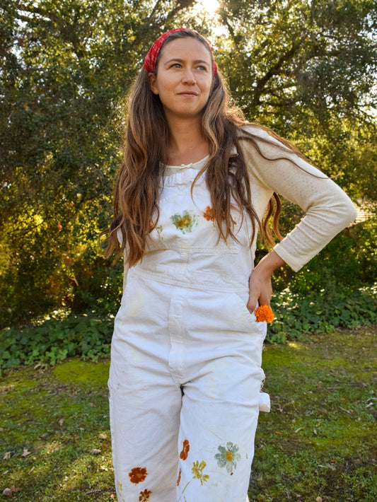 Eco-printed Dickies Overalls