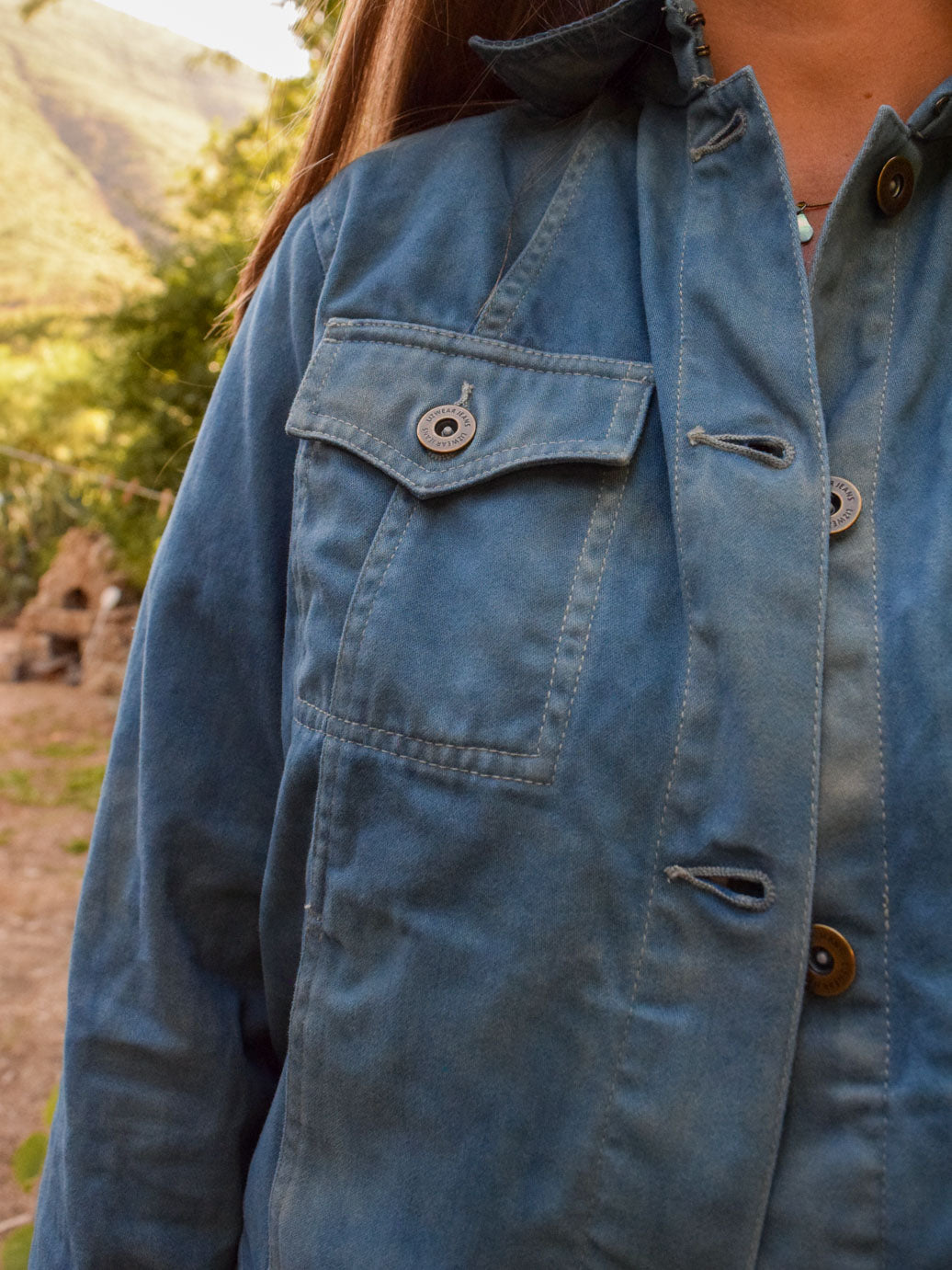 Indigo Cowboy Boot Beaded Jacket