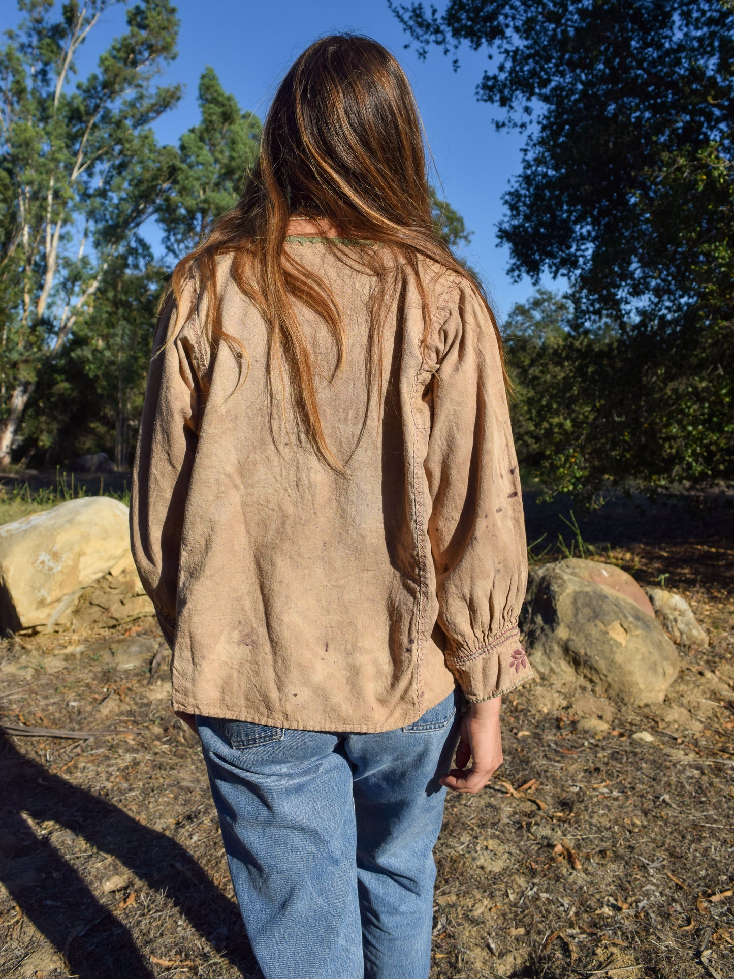 Walnut Embroidered Long Sleeve