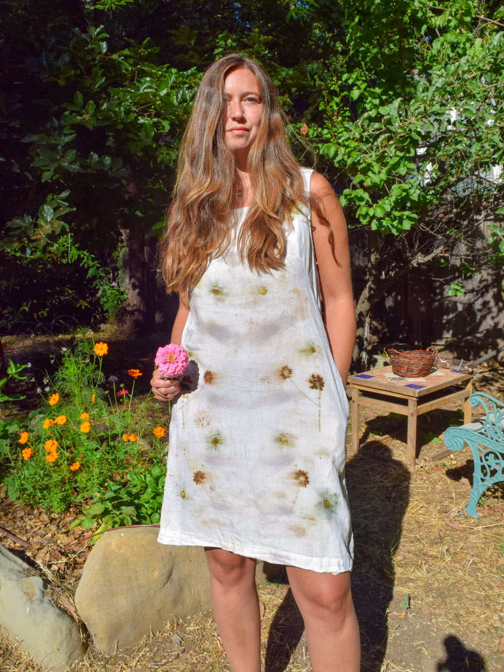 Eco-printed Tank Dress