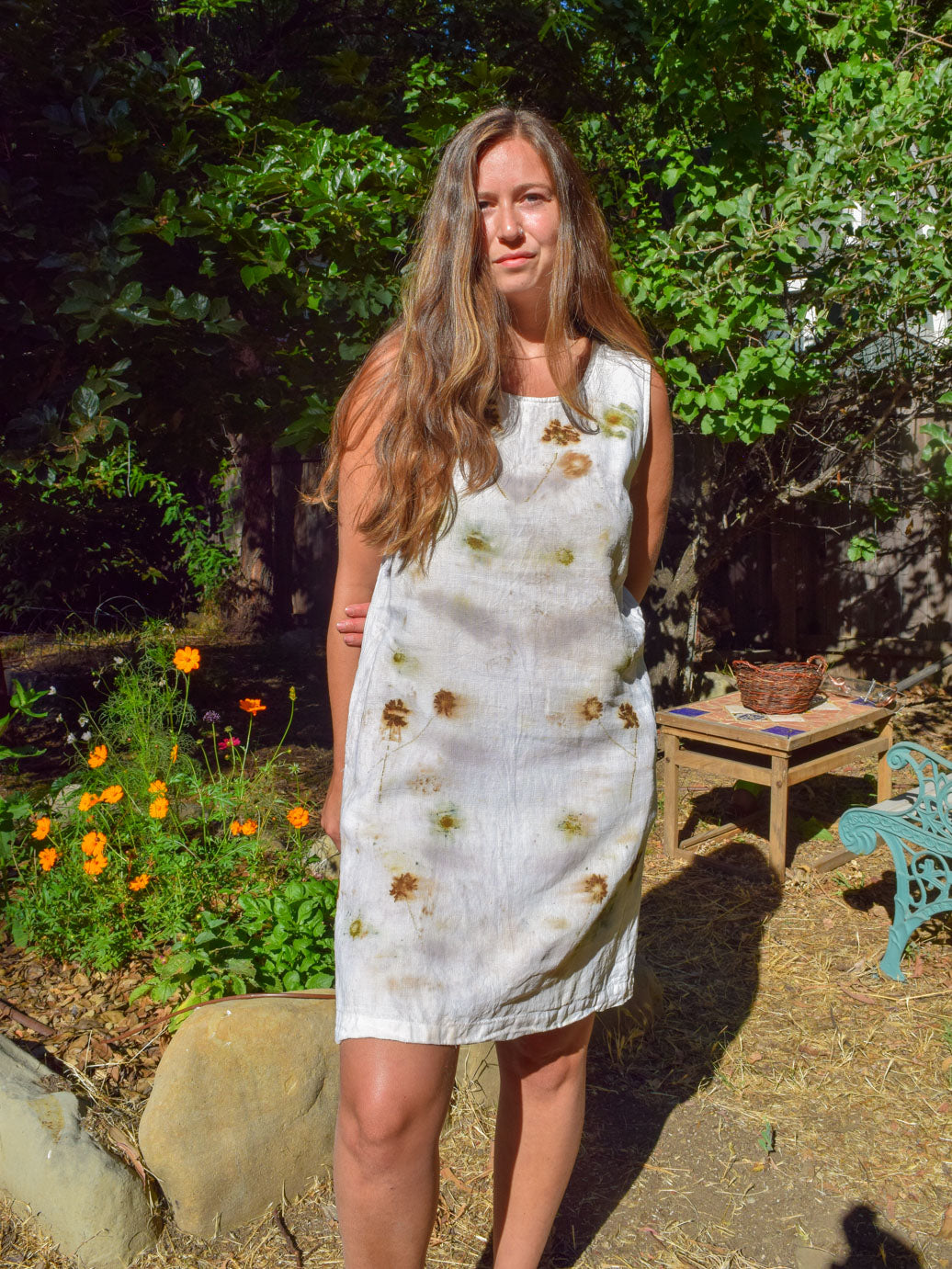 Eco-printed Tank Dress