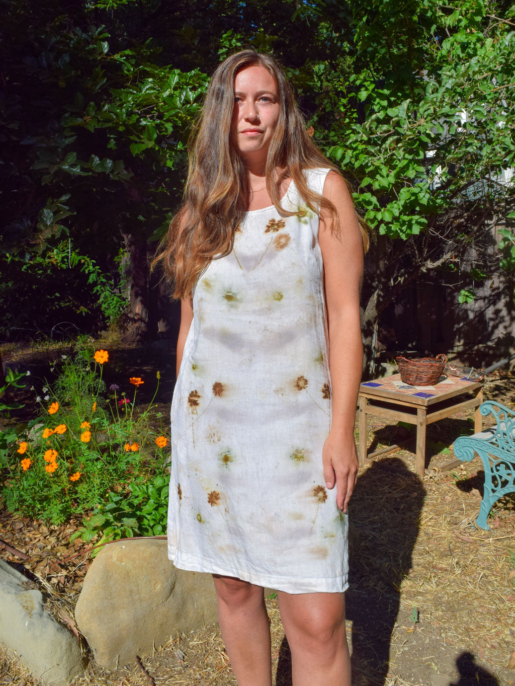 Eco-printed Tank Dress