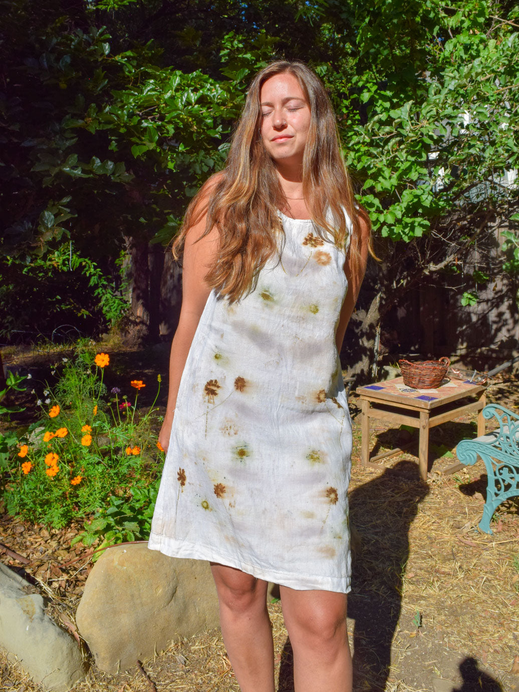 Eco-printed Tank Dress