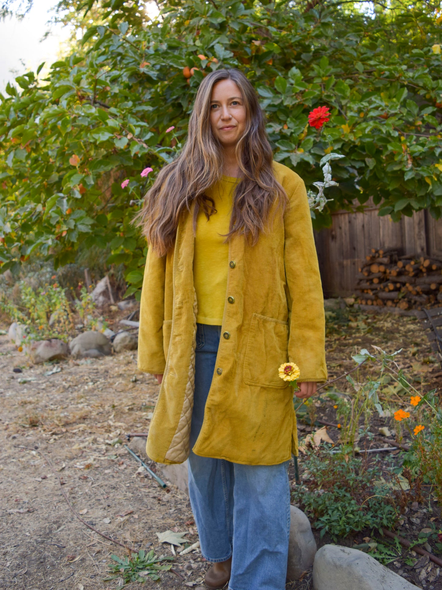 Marigold Long Corduroy Jacket