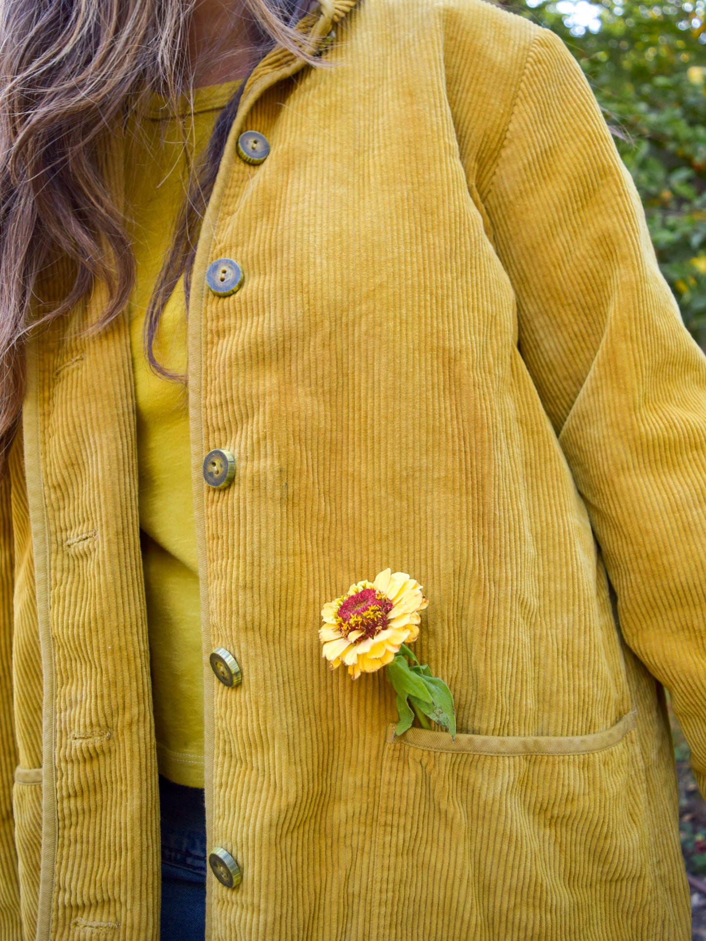 Marigold Long Corduroy Jacket